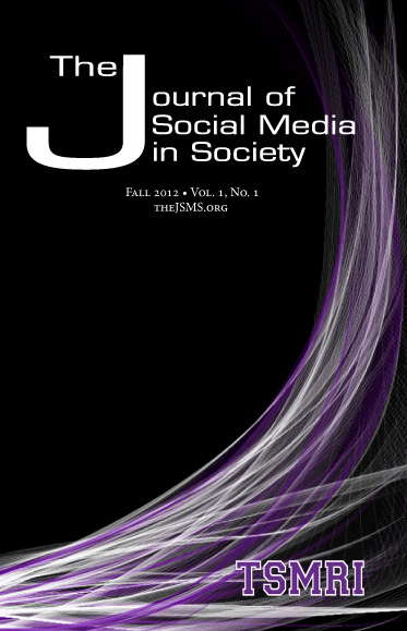 					View Vol. 1 No. 1 (2012): The Journal of Social Media in Society
				